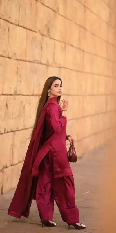 LG 1947 Red in French Crape. Lace Work & Embroidery Work Salwar Suit Grab it for ₹1699. Delivery 4-6 Working Days. Shop now. | Jump Suits, Straight Suits, Casual Suits, Creative suits, Designer Suits, Palazzo Suits, Party Wear Suits, Patiala Suits, Salwar suit