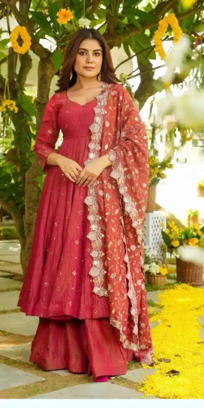 JF 031 Red Color Simmar Silk Anarkali Suit with Embroidery Work. Online Get it for ₹2399. Delivery 4-6 Working Days. Shop now. | Anarkali Suits, Bollywood Anarkali, Creative-Anarkali, Designer Anarkali, Embroidered Anarkali, Party Wear Anarkali