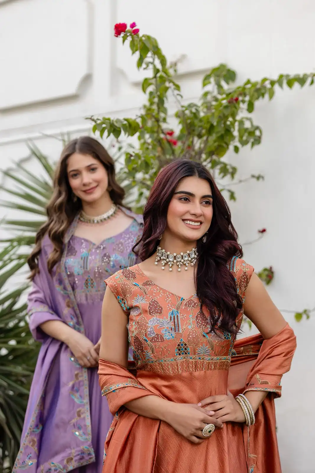 RR 39 Rust Vichitra Silk Gown Perfect for Wedding, Party, Holi, Anniversary, Mehendi –. Grab it for ₹2149. Delivery 4-6 Working Days. Shop now. | Bollywood Gowns, Creative Gowns, Designer Gowns, Embroidered Gowns, Gowns, Party Wear Gowns