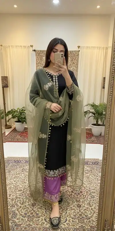 DB 35 Black Color Roman Silk Salwar Suit with Embroidery Work. Available at ₹2049 only. Delivery 4-6 Working Days. Shop now. | Jump Suits, Straight Suits, Casual Suits, Creative suits, Designer Suits, Palazzo Suits, Party Wear Suits, Patiala Suits, Salwar suit