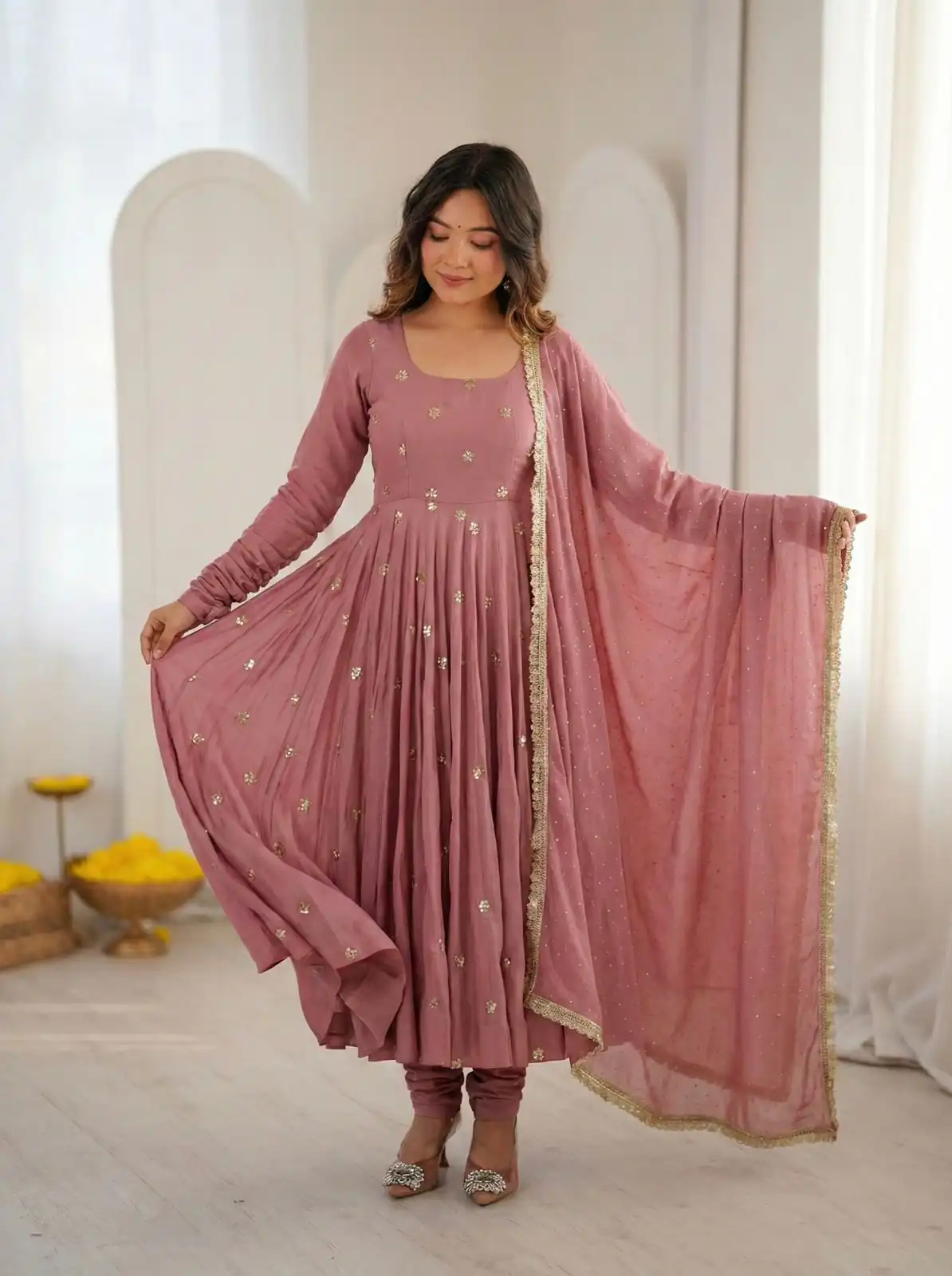 SRK 5330 Peach Color Roman Silk Salwar Suit with Embroidery Work. Available at ₹2099 only. Delivery 4-6 Working Days. Shop now. | Jump Suits, Straight Suits, Casual Suits, Creative suits, Designer Suits, Palazzo Suits, Party Wear Suits, Patiala Suits, Salwar suit