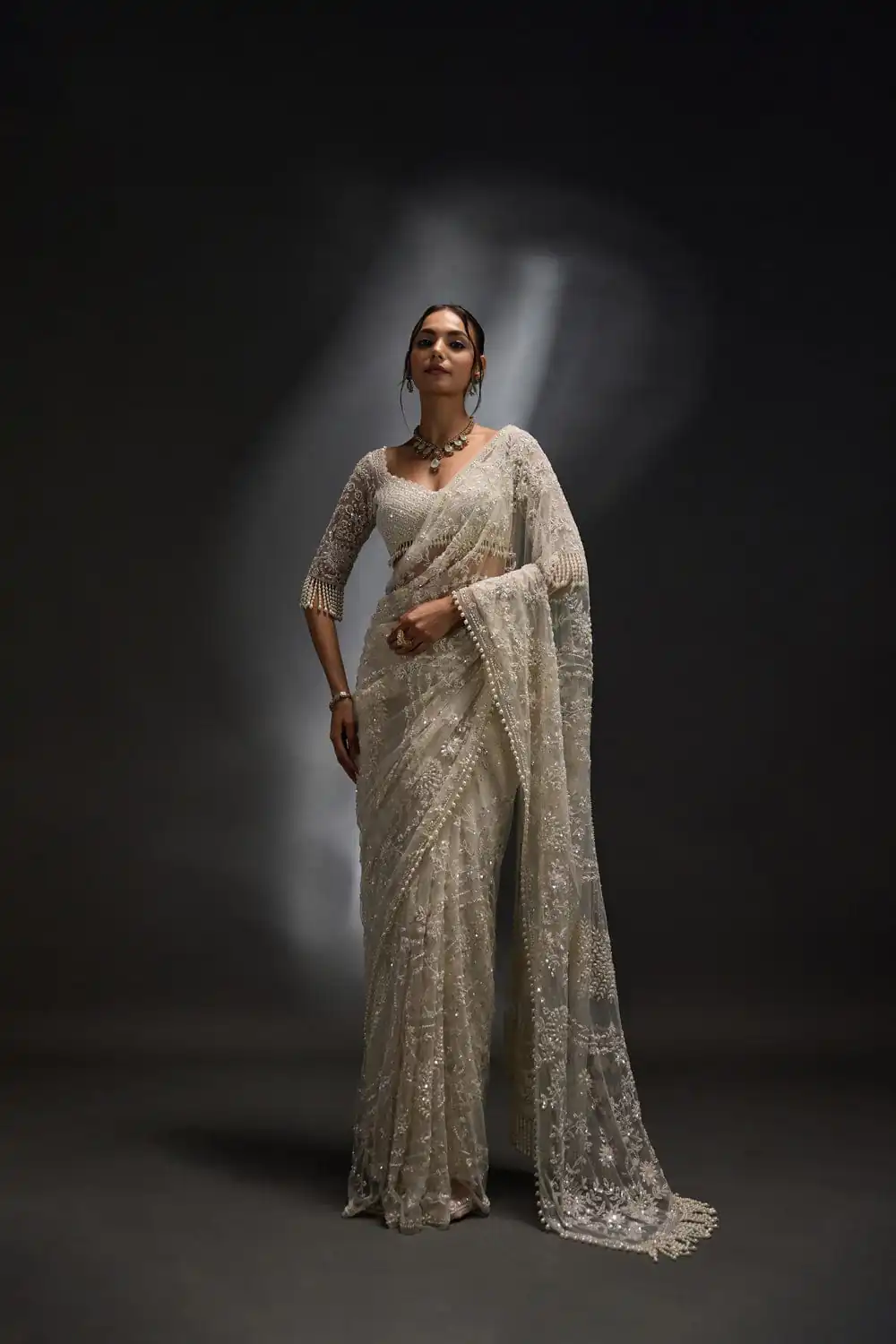 DF 3470 Silver Mono Net Saree Silver with Embroidery Work & Sequins Work. Festive Deal ₹1799. Delivery 4-6 Working Days. Shop now. | Bollywood Sarees, Creative Sarees, Designer Sarees, Embroidered Sarees, Ethnic Saree, Modern Digital sarees, Party Wear Sarees, Sarees