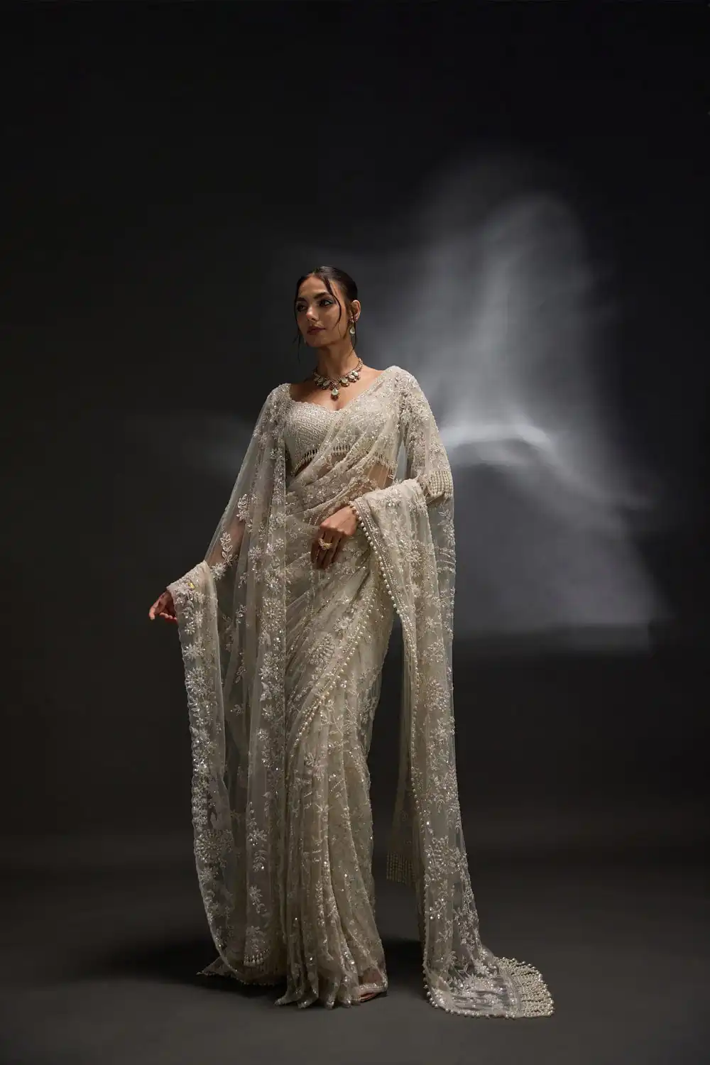 DF 3470 Silver Mono Net Saree Silver with Embroidery Work & Sequins Work. Festive Deal ₹1799. Delivery 4-6 Working Days. Shop now. | Bollywood Sarees, Creative Sarees, Designer Sarees, Embroidered Sarees, Ethnic Saree, Modern Digital sarees, Party Wear Sarees, Sarees