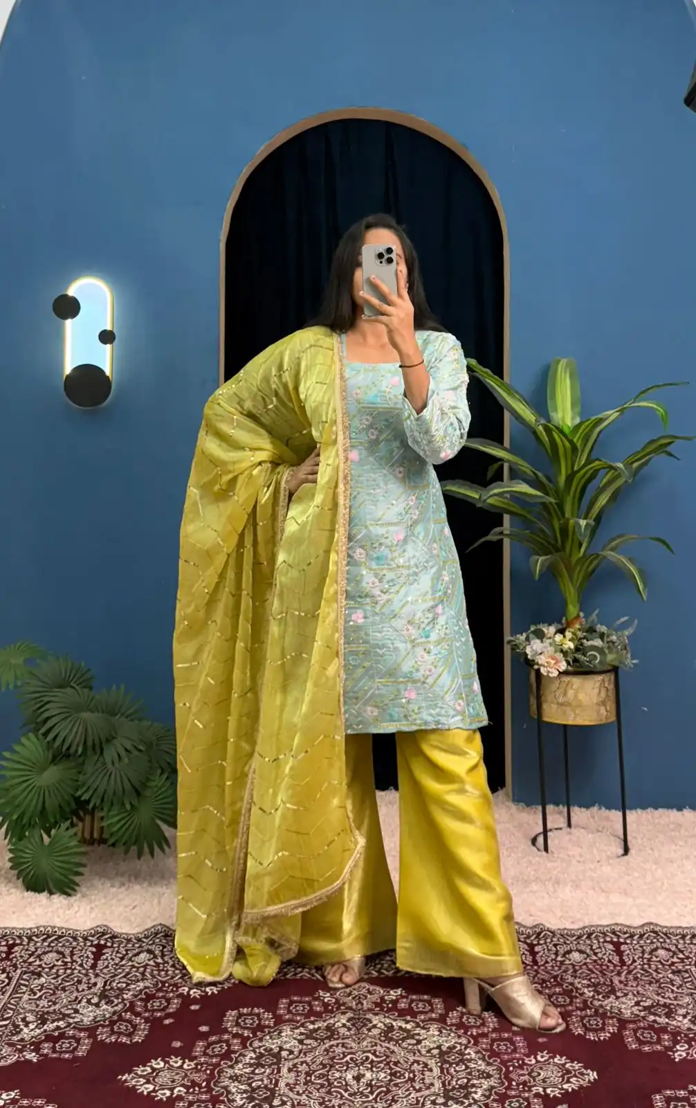 ST 1099 Sky Blue Zimmy Silk Salwar Suit Perfect for Wedding, Party, Karwa Chauth, Haldi, Eid – . Special Price ₹2449. Delivery 4-6 Working Days. Shop no | Jump Suits, Straight Suits, Casual Suits, Creative suits, Designer Suits, Palazzo Suits, Party Wear Suits, Patiala Suits, Salwar suit