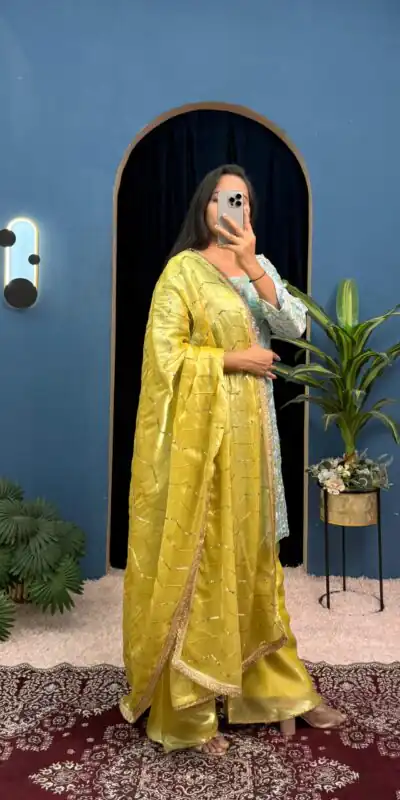 ST 1099 Sky Blue Zimmy Silk Salwar Suit Perfect for Wedding, Party, Karwa Chauth, Haldi, Eid – . Special Price ₹2449. Delivery 4-6 Working Days. Shop no | Jump Suits, Straight Suits, Casual Suits, Creative suits, Designer Suits, Palazzo Suits, Party Wear Suits, Patiala Suits, Salwar suit