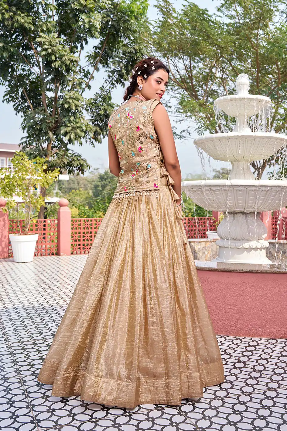 Ram 166 Chiku Gold Crush Lehenga Choli Perfect for Wedding, Party, Ethnic Day, Karwa Chauth, Sangeet – . Special Price ₹2549. Delivery 4-6 Working Days. | Bollywood Lehenga, Creative Lehenga, Designer Lehenga, Embroidered Lehenga, Lehenga, Party Wear Lehenga