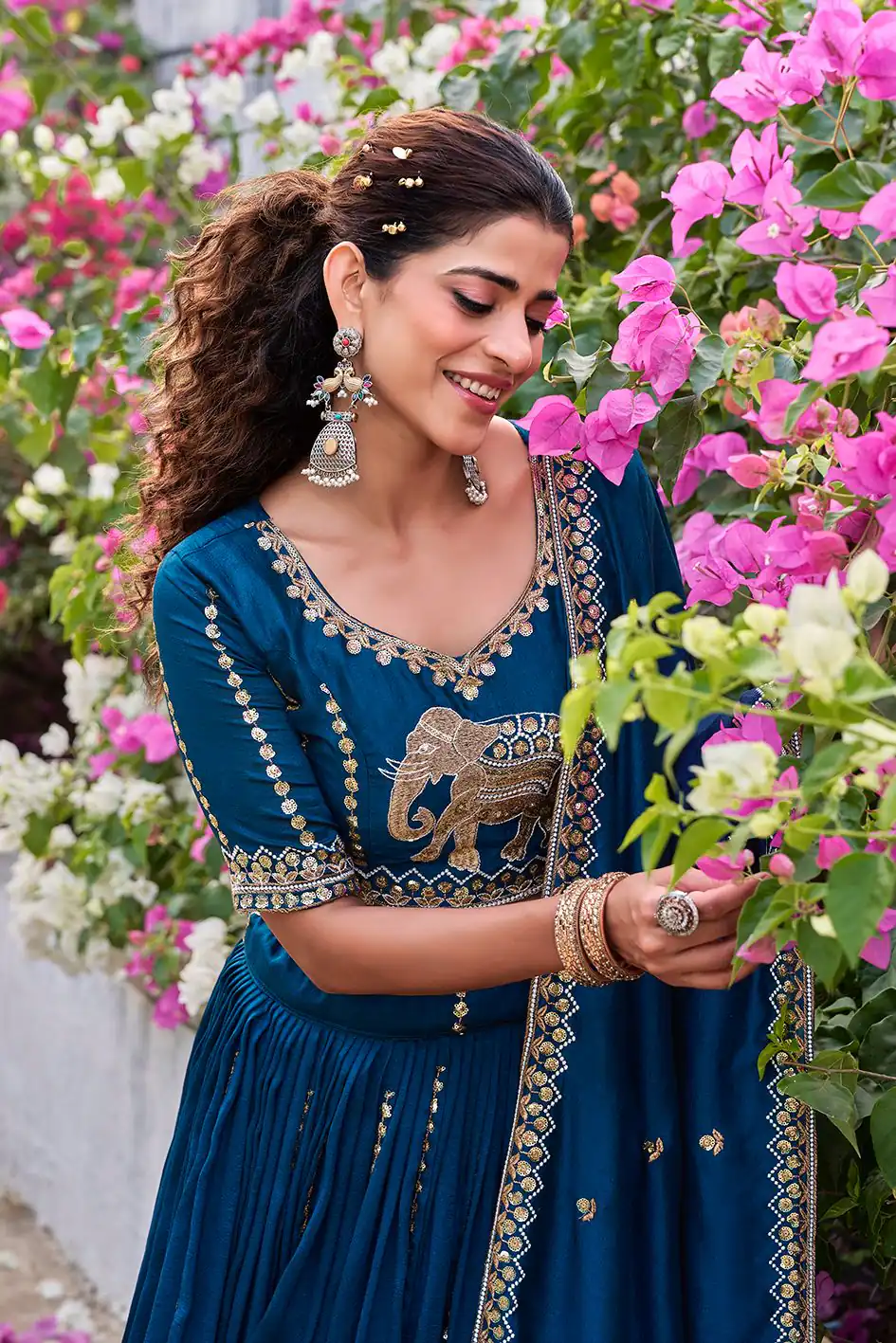 Ram 165 Blue in Color Vichitra Silk Embroidery Work Lehenga Choli . Now at just ₹2599. Delivery 4-6 Working Days. Shop now. | Bollywood Lehenga, Creative Lehenga, Designer Lehenga, Embroidered Lehenga, Lehenga, Party Wear Lehenga