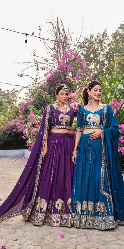 Ram 165 Blue in Color Vichitra Silk Embroidery Work Lehenga Choli . Now at just ₹2599. Delivery 4-6 Working Days. Shop now. | Bollywood Lehenga, Creative Lehenga, Designer Lehenga, Embroidered Lehenga, Lehenga, Party Wear Lehenga