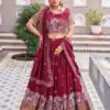 Ram 163 Maroon in Color Vichitra Silk Embroidery Work Lehenga Choli . Now at just ₹3049. Delivery 4-6 Working Days. Shop now. | Bollywood Lehenga, Creative Lehenga, Designer Lehenga, Embroidered Lehenga, Lehenga, Party Wear Lehenga
