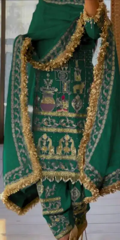 NF 1247 Green in Color Natural Crepe Embroidery Work Salwar Suit . Affordable Price ₹2599. Delivery 4-6 Working Days. Shop now. | Jump Suits, Straight Suits, Casual Suits, Creative suits, Designer Suits, Palazzo Suits, Party Wear Suits, Patiala Suits, Salwar suit