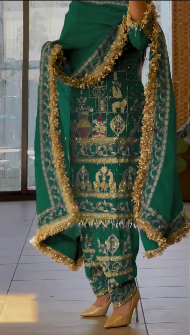 NF 1247 Green in Color Natural Crepe Embroidery Work Salwar Suit . Affordable Price ₹2599. Delivery 4-6 Working Days. Shop now. | Jump Suits, Straight Suits, Casual Suits, Creative suits, Designer Suits, Palazzo Suits, Party Wear Suits, Patiala Suits, Salwar suit