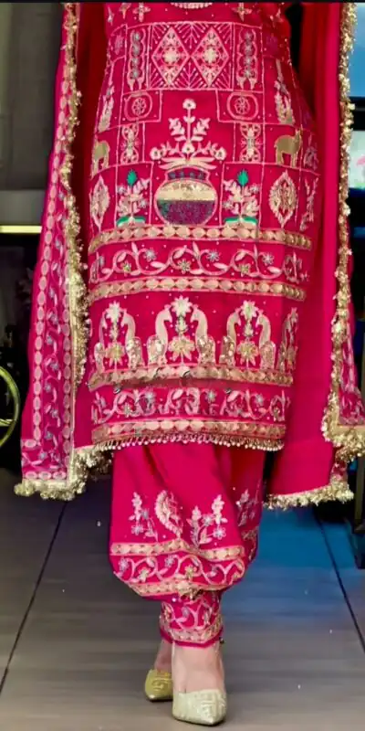 NF 1247 Pink in Color Natural Crepe Embroidery Work Salwar Suit . Affordable Price ₹2599. Delivery 4-6 Working Days. Shop now. | Jump Suits, Straight Suits, Casual Suits, Creative suits, Designer Suits, Palazzo Suits, Party Wear Suits, Patiala Suits, Salwar suit