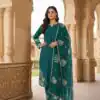 AD 202 Teal in Color Natural Crepe Embroidery Work Salwar Suit . Affordable Price ₹1849. Delivery 4-6 Working Days. Shop now. | Jump Suits, Straight Suits, Casual Suits, Creative suits, Designer Suits, Palazzo Suits, Party Wear Suits, Patiala Suits, Salwar suit