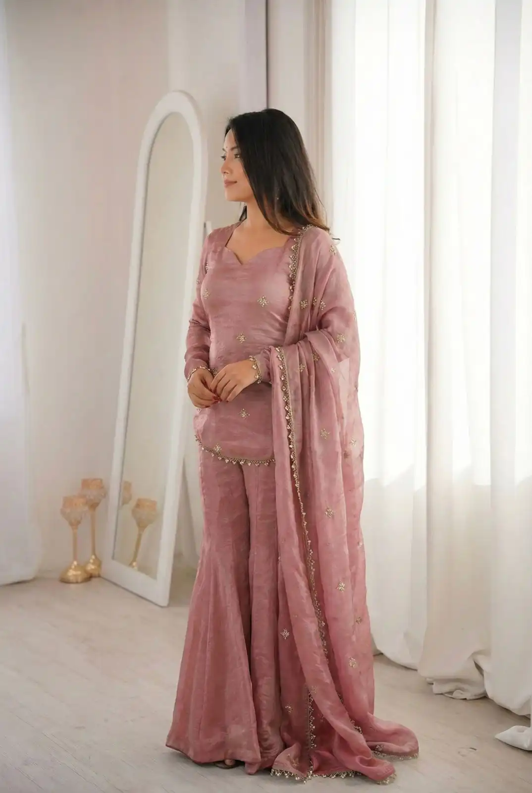 ZSR 3159 Peach Fendy Silk Salwar Suitwith Embroidery Work & Lace Work. Now at just ₹2049. Delivery 4-6 Working Days. Shop now. | Jump Suits, Straight Suits, Casual Suits, Creative suits, Designer Suits, Palazzo Suits, Party Wear Suits, Patiala Suits, Salwar suit