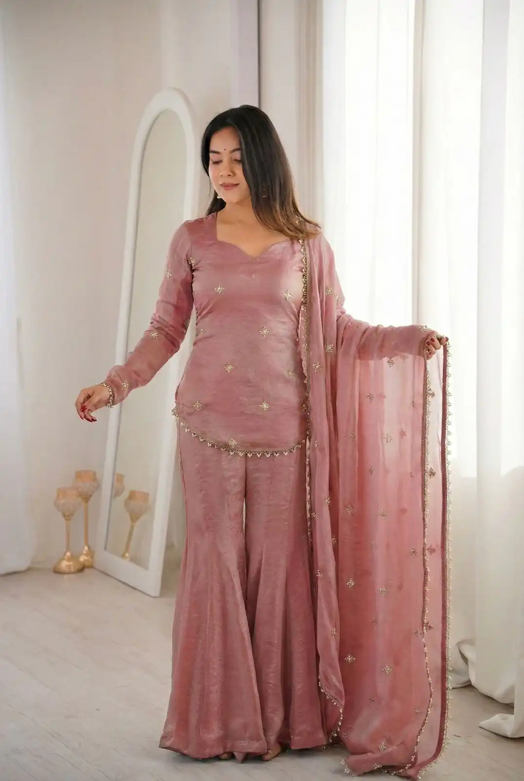 ZSR 3159 Peach Fendy Silk Salwar Suitwith Embroidery Work & Lace Work. Now at just ₹2049. Delivery 4-6 Working Days. Shop now. | Jump Suits, Straight Suits, Casual Suits, Creative suits, Designer Suits, Palazzo Suits, Party Wear Suits, Patiala Suits, Salwar suit