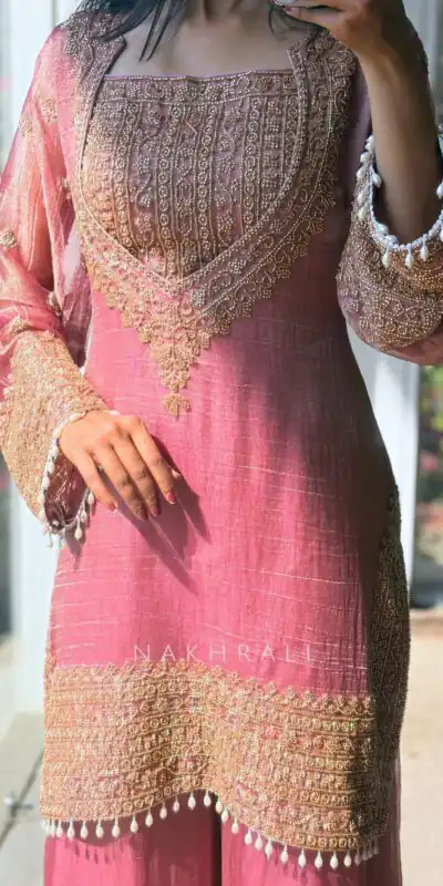 VLM 324 Peach Fendy Silk Salwar Suit Perfect for Wedding, Party, Cultural Events, Sangeet, Housewarming – . Grab it for ₹2449. Delivery 4-6 Working Days | Jump Suits, Straight Suits, Casual Suits, Creative suits, Designer Suits, Palazzo Suits, Party Wear Suits, Patiala Suits, Salwar suit