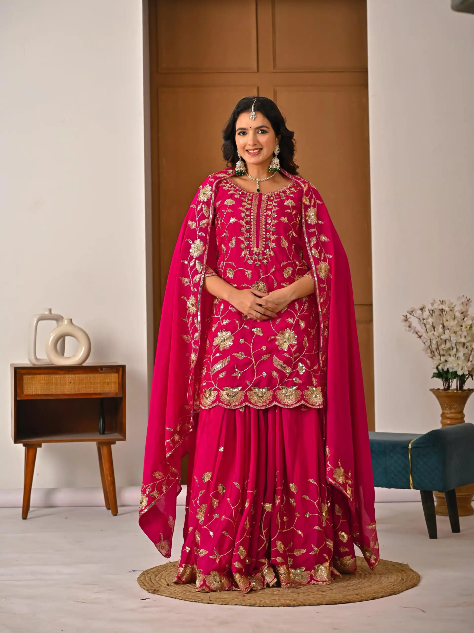MD 3057 Pink Chinon Silk Salwar Suit with Embroidery Work & Lace Work. Affordable Price ₹2149. Delivery 4-6 Working Days. Shop now. | Jump Suits, Straight Suits, Casual Suits, Creative suits, Designer Suits, Palazzo Suits, Party Wear Suits, Patiala Suits, Salwar suit