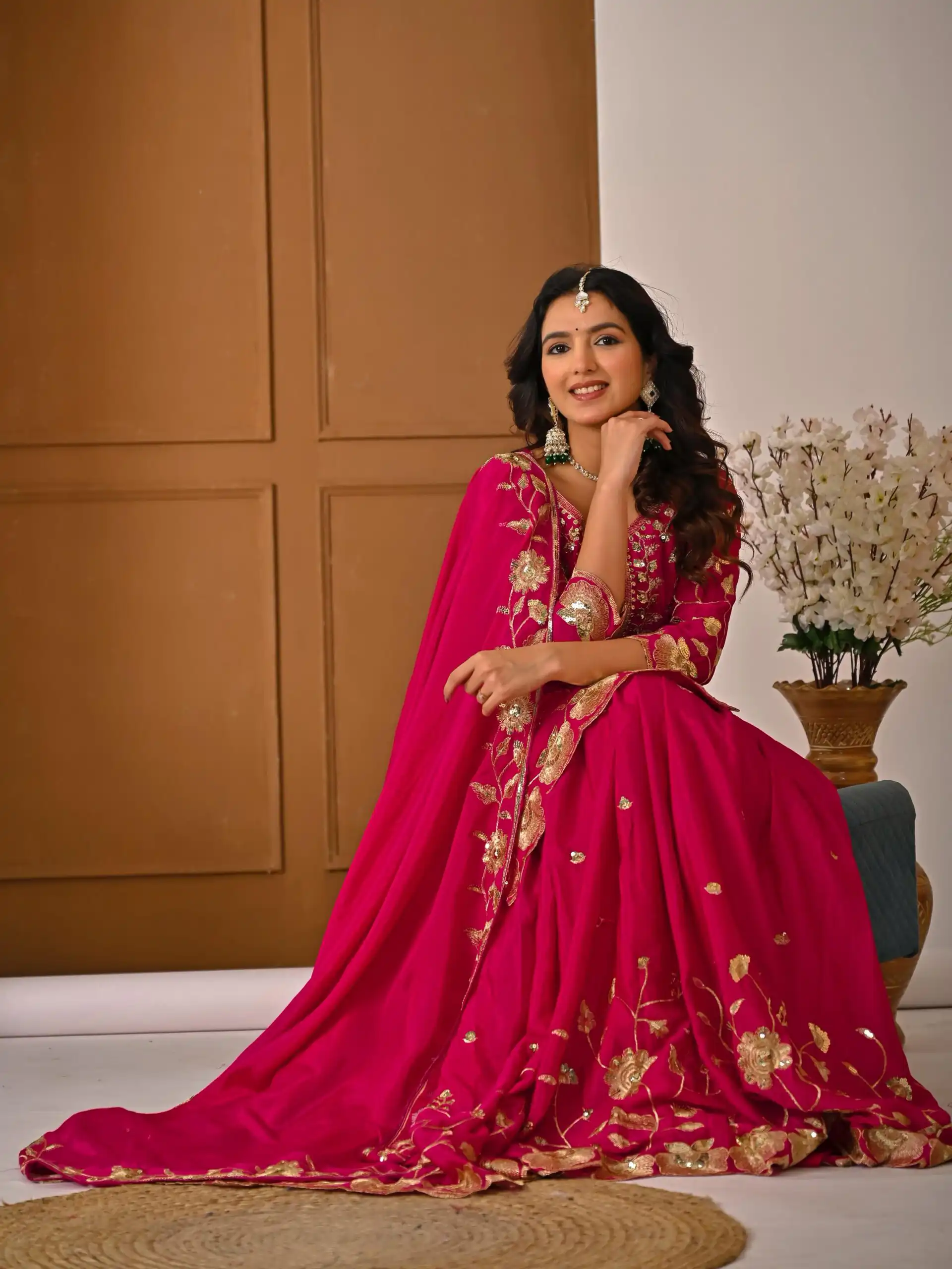 MD 3057 Pink Chinon Silk Salwar Suit with Embroidery Work & Lace Work. Affordable Price ₹2149. Delivery 4-6 Working Days. Shop now. | Jump Suits, Straight Suits, Casual Suits, Creative suits, Designer Suits, Palazzo Suits, Party Wear Suits, Patiala Suits, Salwar suit
