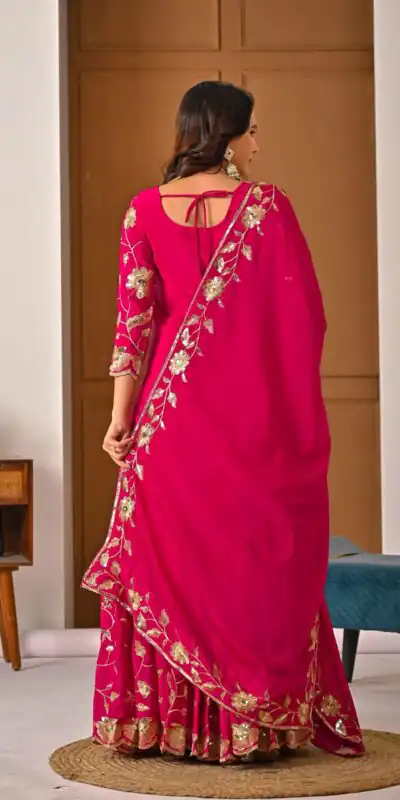 MD 3057 Pink Chinon Silk Salwar Suit with Embroidery Work & Lace Work. Affordable Price ₹2149. Delivery 4-6 Working Days. Shop now. | Jump Suits, Straight Suits, Casual Suits, Creative suits, Designer Suits, Palazzo Suits, Party Wear Suits, Patiala Suits, Salwar suit