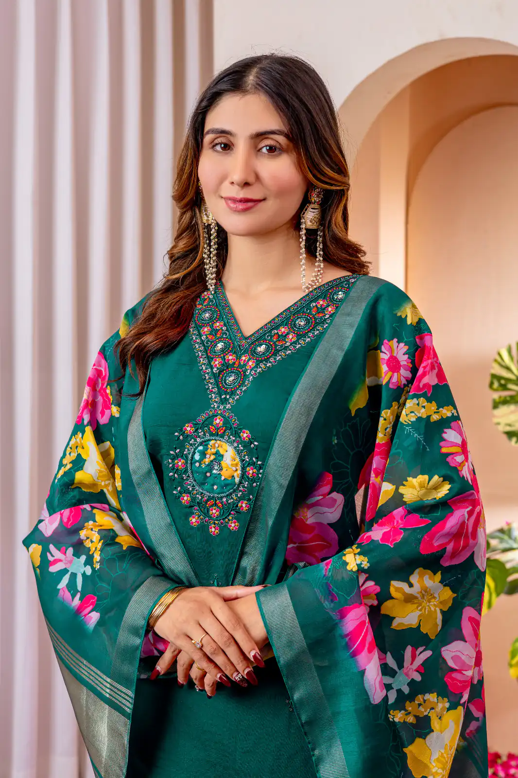 DIVA 112 Teal Green Marina Silk Salwar Suit with Embroidery Work. Introductory Price ₹1999. Delivery 4-6 Working Days. Shop now. | Jump Suits, Straight Suits, Casual Suits, Creative suits, Designer Suits, Palazzo Suits, Party Wear Suits, Patiala Suits, Salwar suit
