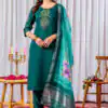 DIVA 111 Teal Viscose Silk Salwar Suit with Thread Embroidery Work. Best Price ₹2049. Delivery 4-6 Working Days. Shop now. | Jump Suits, Straight Suits, Casual Suits, Creative suits, Designer Suits, Palazzo Suits, Party Wear Suits, Patiala Suits, Salwar suit