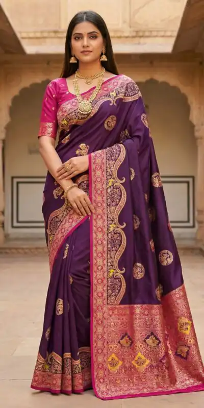 MB 50 Wine Pashmina Silk Saree with Lace Work & Lace Border. Online Festive Deal ₹2399. Delivery 4-6 Working Days. Shop now. | Bollywood Sarees, Creative Sarees, Designer Sarees, Embroidered Sarees, Ethnic Saree, Modern Digital sarees, Party Wear Sarees, Sarees