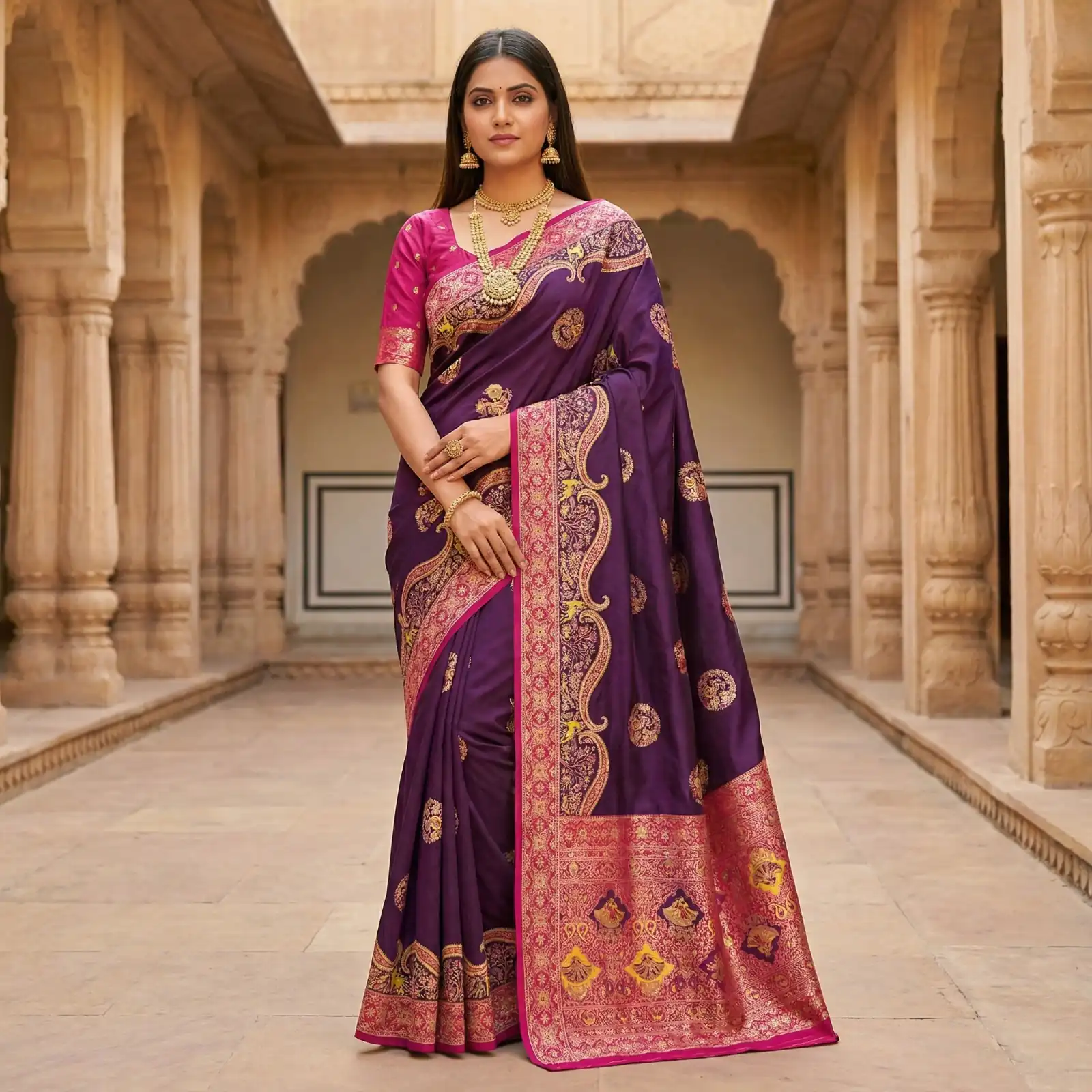 MB 50 Wine Pashmina Silk Saree with Lace Work & Lace Border. Online Festive Deal ₹2399. Delivery 4-6 Working Days. Shop now. | Bollywood Sarees, Creative Sarees, Designer Sarees, Embroidered Sarees, Ethnic Saree, Modern Digital sarees, Party Wear Sarees, Sarees