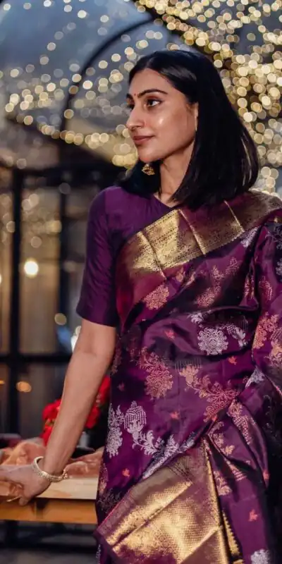 KPR 245 Wine Color Soft Lichi Silk Saree with Lace Border & Lace Work. Best Price ₹1449. Delivery 4-6 Working Days. Shop now. | Bollywood Sarees, Creative Sarees, Designer Sarees, Embroidered Sarees, Ethnic Saree, Modern Digital sarees, Party Wear Sarees, Sarees