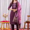 DIVA 111 Wine Viscose Silk Salwar Suit with Thread Embroidery Work. Best Price ₹2049. Delivery 4-6 Working Days. Shop now. | Jump Suits, Straight Suits, Casual Suits, Creative suits, Designer Suits, Palazzo Suits, Party Wear Suits, Patiala Suits, Salwar suit