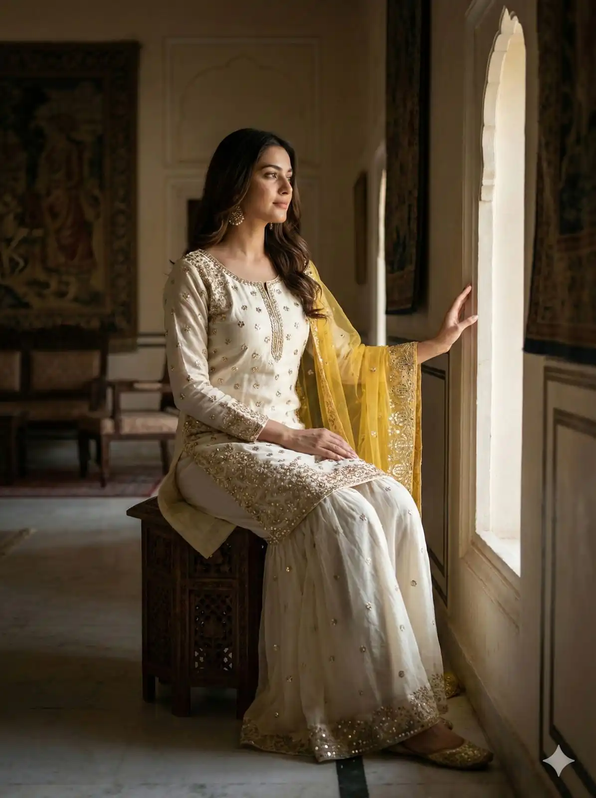 JF 041 Yellow Fendy Silk Salwar Suitwith Embroidery Work & Lace Work. Now at just ₹2149. Delivery 4-6 Working Days. Shop now. | Jump Suits, Straight Suits, Casual Suits, Creative suits, Designer Suits, Palazzo Suits, Party Wear Suits, Patiala Suits, Salwar suit