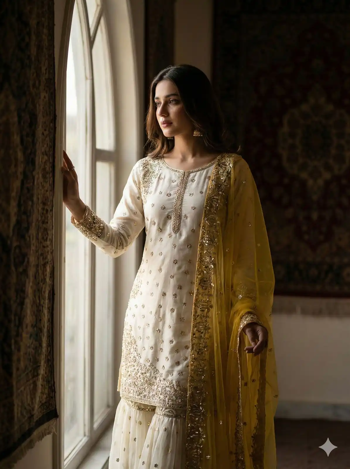 JF 041 Yellow Fendy Silk Salwar Suitwith Embroidery Work & Lace Work. Now at just ₹2149. Delivery 4-6 Working Days. Shop now. | Jump Suits, Straight Suits, Casual Suits, Creative suits, Designer Suits, Palazzo Suits, Party Wear Suits, Patiala Suits, Salwar suit