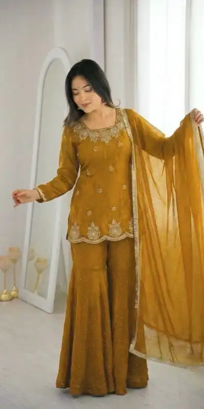 ZSR 3166 Mustered Color Fendy Silk With Embroidery Work Salwar Suit. Get it for ₹2149. Delivery 4-6 Working Days. Online Shop now. | Jump Suits, Straight Suits, Casual Suits, Creative suits, Designer Suits, Palazzo Suits, Party Wear Suits, Patiala Suits, Salwar suit