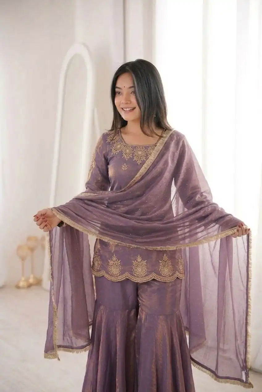 ZSR 3166 Purple Color Fendy Silk With Embroidery Work Salwar Suit. Get it for ₹2149. Delivery 4-6 Working Days. Online Shop now. | Jump Suits, Straight Suits, Casual Suits, Creative suits, Designer Suits, Palazzo Suits, Party Wear Suits, Patiala Suits, Salwar suit