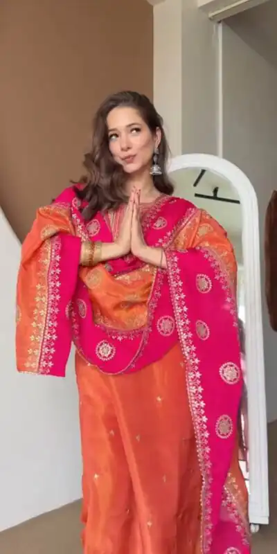 DC 119 Orange Chinon Salwar Suit with Embroidery Work & Digital Print. Festive Deal ₹1899. Delivery 4-6 Working Days. Shop now. | Jump Suits, Straight Suits, Casual Suits, Creative suits, Designer Suits, Palazzo Suits, Party Wear Suits, Patiala Suits, Salwar suit
