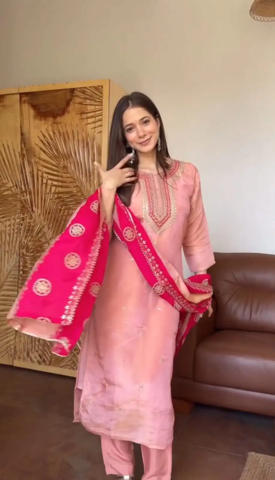 DC 119 Pink Chinon Salwar Suit with Embroidery Work & Digital Print. Festive Deal ₹1899. Delivery 4-6 Working Days. Shop now. | Jump Suits, Straight Suits, Casual Suits, Creative suits, Designer Suits, Palazzo Suits, Party Wear Suits, Patiala Suits, Salwar suit