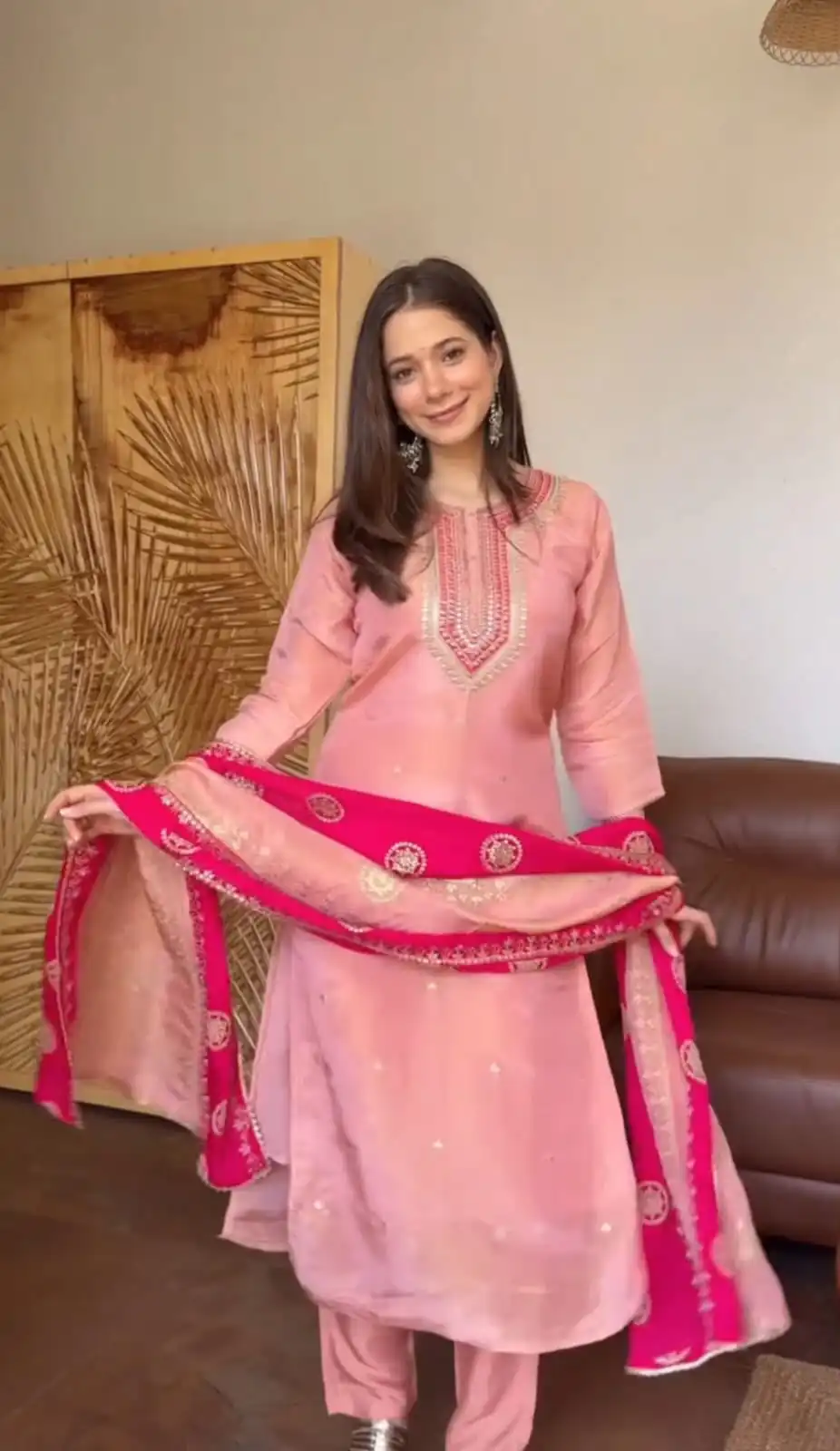 DC 119 Pink Chinon Salwar Suit with Embroidery Work & Digital Print. Festive Deal ₹1899. Delivery 4-6 Working Days. Shop now. | Jump Suits, Straight Suits, Casual Suits, Creative suits, Designer Suits, Palazzo Suits, Party Wear Suits, Patiala Suits, Salwar suit