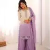 SR 1712 Lavender Color Faux Georgette Salwar Suit with Designer Work. Affordable Price ₹1999. Delivery 4-6 Working Days. Shop now. | Jump Suits, Straight Suits, Casual Suits, Creative suits, Designer Suits, Palazzo Suits, Party Wear Suits, Patiala Suits, Salwar suit
