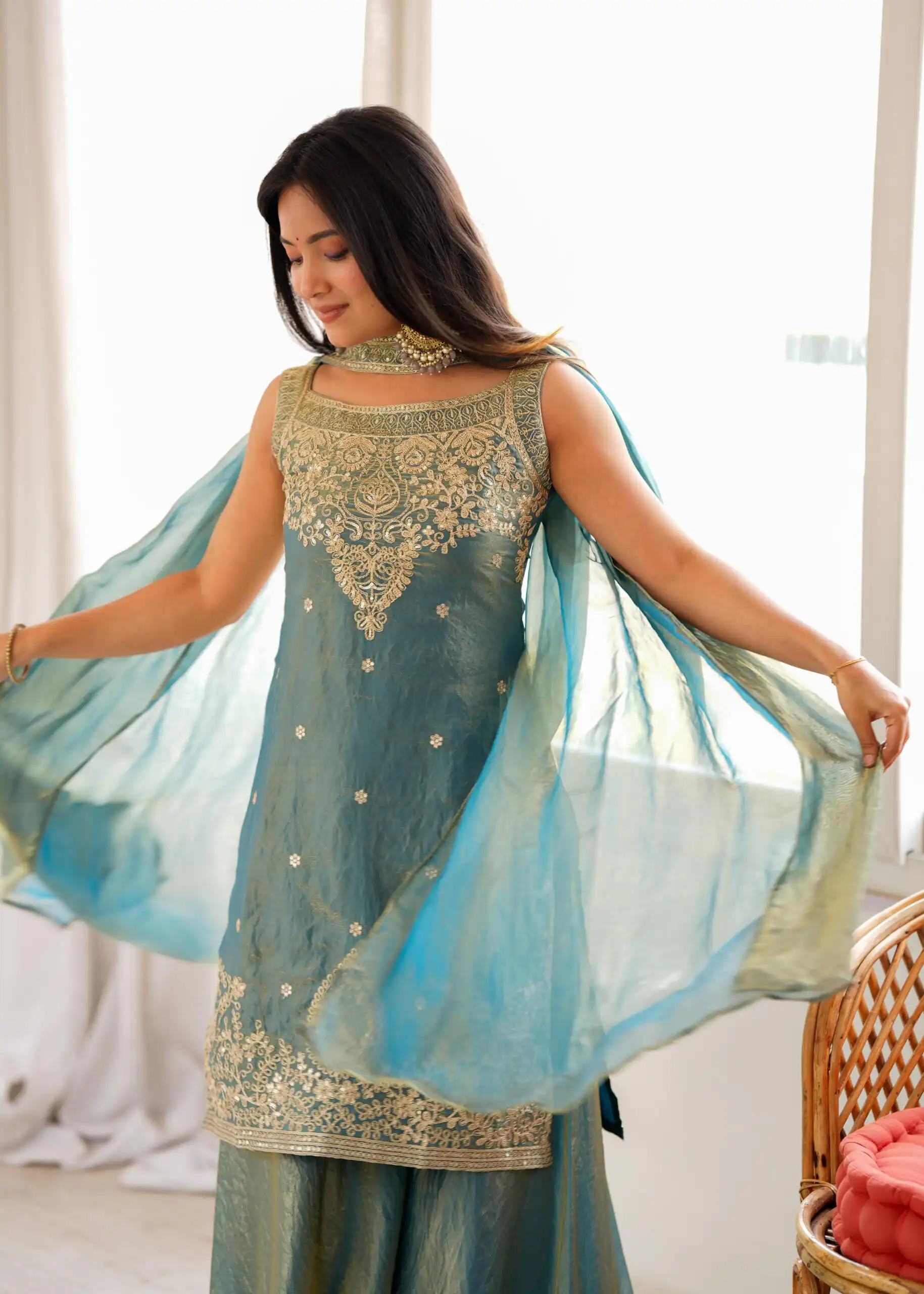 KB 306 Blue Fendy Silk Salwar Suit with Mirror Work & Embroidery Work. Best Price ₹1999. Delivery 4-6 Working Days. Shop now. | Jump Suits, Straight Suits, Casual Suits, Creative suits, Designer Suits, Palazzo Suits, Party Wear Suits, Patiala Suits, Salwar suit