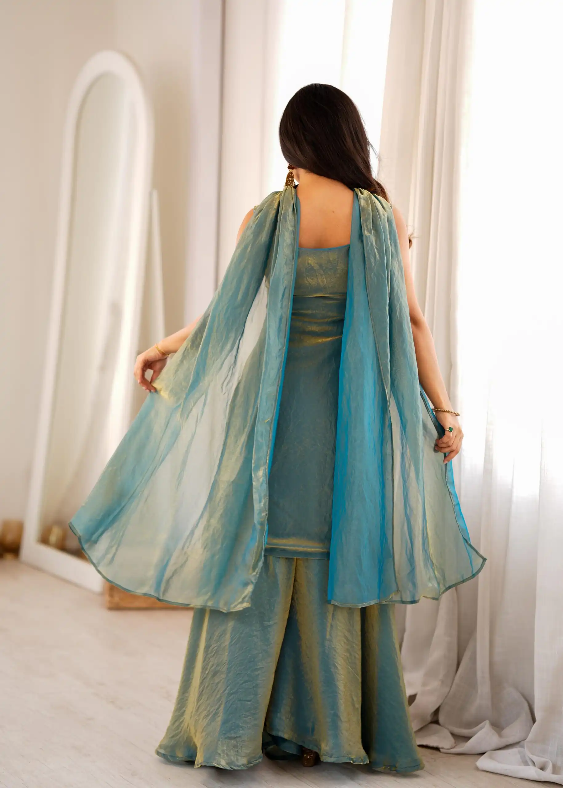 KB 306 Blue Fendy Silk Salwar Suit with Mirror Work & Embroidery Work. Best Price ₹1999. Delivery 4-6 Working Days. Shop now. | Jump Suits, Straight Suits, Casual Suits, Creative suits, Designer Suits, Palazzo Suits, Party Wear Suits, Patiala Suits, Salwar suit