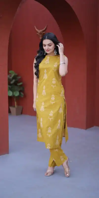 Mustard Cotton Kurti KA 1251 Rust with Designer Work. Wedding, Party, Festive, Events, Special Price ₹1519. Delivery 4-6 Working Days. Shop now. | Bollywood Kurti, Creative Kurtis, Designer Kurti, Kurti, Party Wear Kurti, Selfie Kurti
