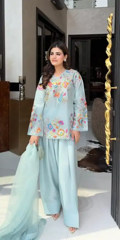 BE 469 Sky Blue in Organza ace Work & Embroidery Work Salwar Suit . Special Price ₹2049. Delivery 4-6 Working Days. Shop now. | Jump Suits, Straight Suits, Casual Suits, Creative suits, Designer Suits, Palazzo Suits, Party Wear Suits, Patiala Suits, Salwar suit