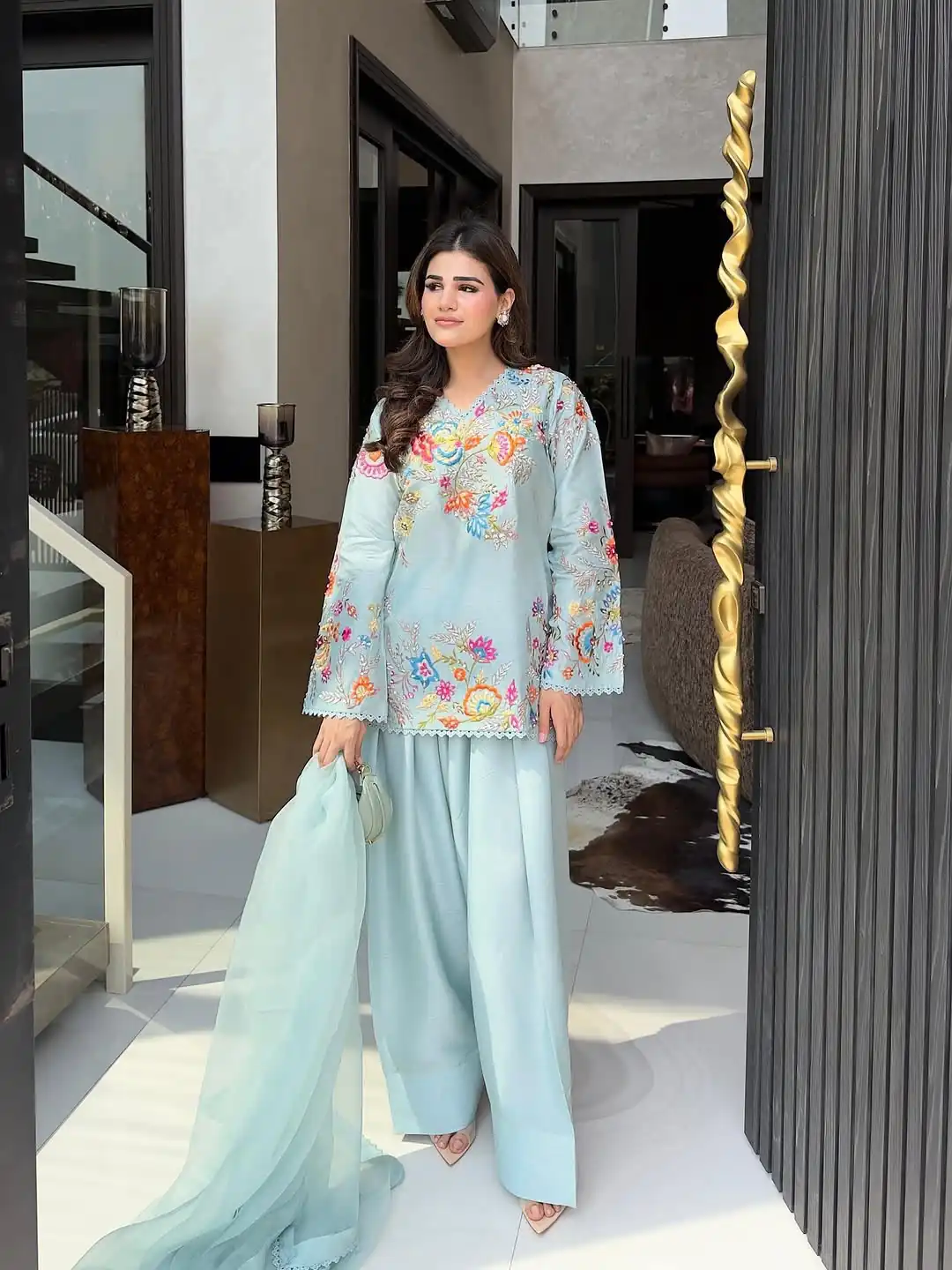BE 469 Sky Blue in Organza ace Work & Embroidery Work Salwar Suit . Special Price ₹2049. Delivery 4-6 Working Days. Shop now. | Jump Suits, Straight Suits, Casual Suits, Creative suits, Designer Suits, Palazzo Suits, Party Wear Suits, Patiala Suits, Salwar suit
