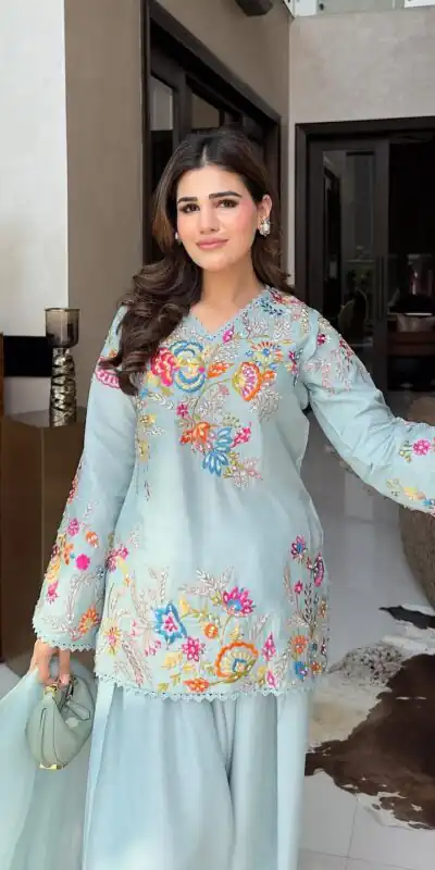 BE 469 Sky Blue in Organza ace Work & Embroidery Work Salwar Suit . Special Price ₹2049. Delivery 4-6 Working Days. Shop now. | Jump Suits, Straight Suits, Casual Suits, Creative suits, Designer Suits, Palazzo Suits, Party Wear Suits, Patiala Suits, Salwar suit
