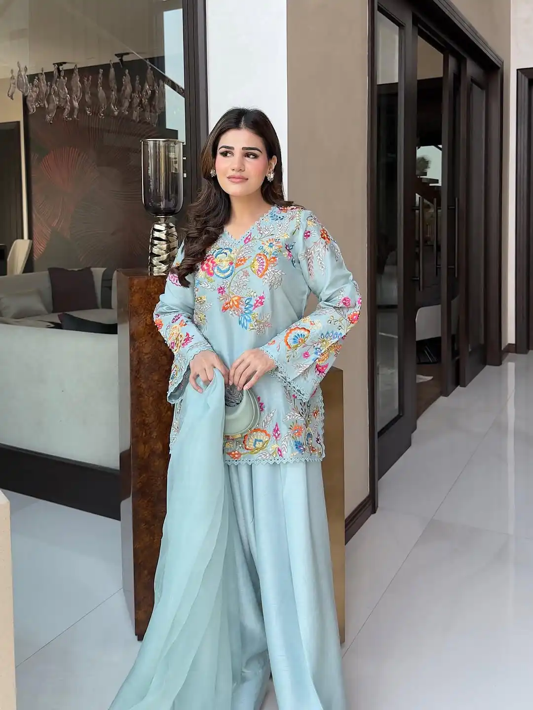 BE 469 Sky Blue in Organza ace Work & Embroidery Work Salwar Suit . Special Price ₹2049. Delivery 4-6 Working Days. Shop now. | Jump Suits, Straight Suits, Casual Suits, Creative suits, Designer Suits, Palazzo Suits, Party Wear Suits, Patiala Suits, Salwar suit