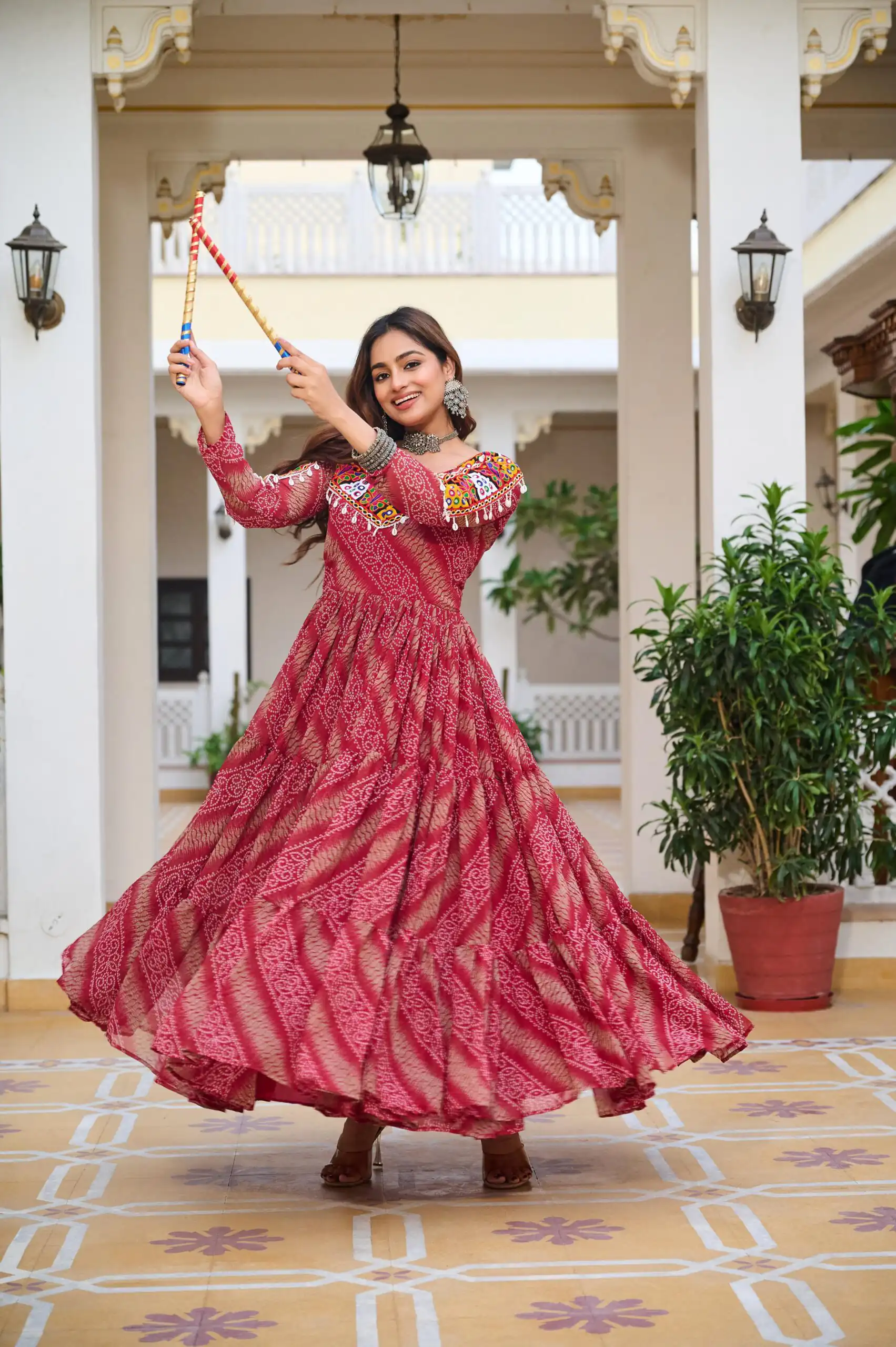 Ram 109 Red Color Faux Georgette Gown with Mirror Work. Wedding, Party, Festive, Events Get it for ₹1999. Delivery 4-6 Working Days.Online Shop now. | Bollywood Gowns, Creative Gowns, Designer Gowns, Embroidered Gowns, Gowns, Party Wear Gowns