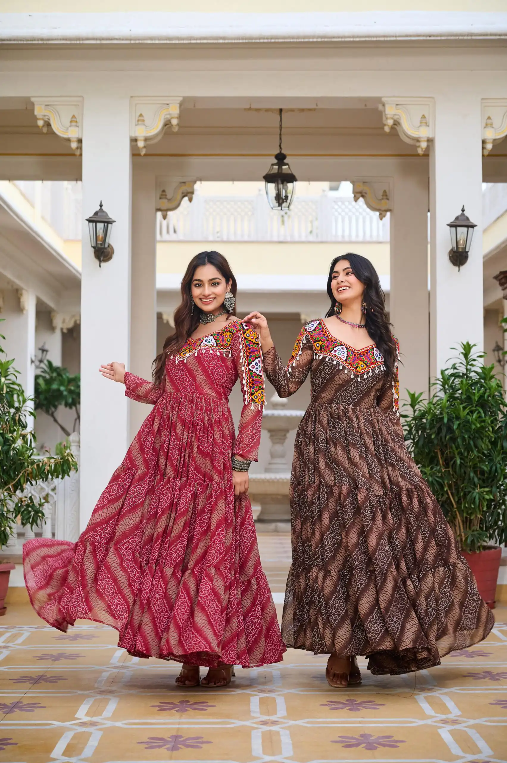 Ram 109 Red Color Faux Georgette Gown with Mirror Work. Wedding, Party, Festive, Events Get it for ₹1999. Delivery 4-6 Working Days.Online Shop now. | Bollywood Gowns, Creative Gowns, Designer Gowns, Embroidered Gowns, Gowns, Party Wear Gowns