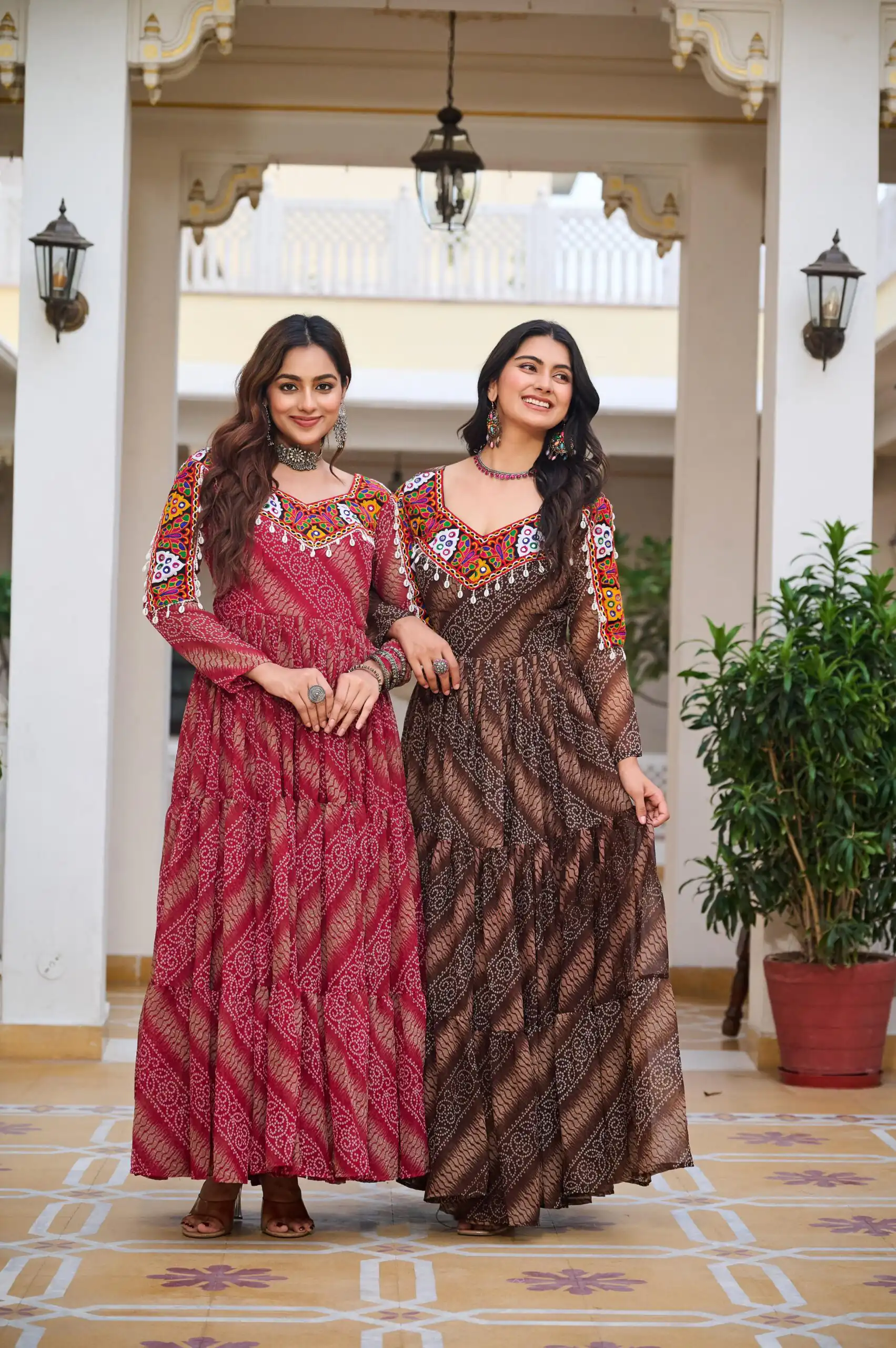 Ram 109 Red Color Faux Georgette Gown with Mirror Work. Wedding, Party, Festive, Events Get it for ₹1999. Delivery 4-6 Working Days.Online Shop now. | Bollywood Gowns, Creative Gowns, Designer Gowns, Embroidered Gowns, Gowns, Party Wear Gowns