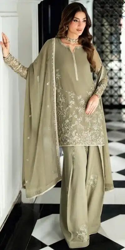 RTC 6037 Sage Green Faux Georgette Salwar Suit with Designer Work. Affordable Price ₹2149. Delivery 4-6 Working Days. Shop now. | Jump Suits, Straight Suits, Casual Suits, Creative suits, Designer Suits, Palazzo Suits, Party Wear Suits, Patiala Suits, Salwar suit
