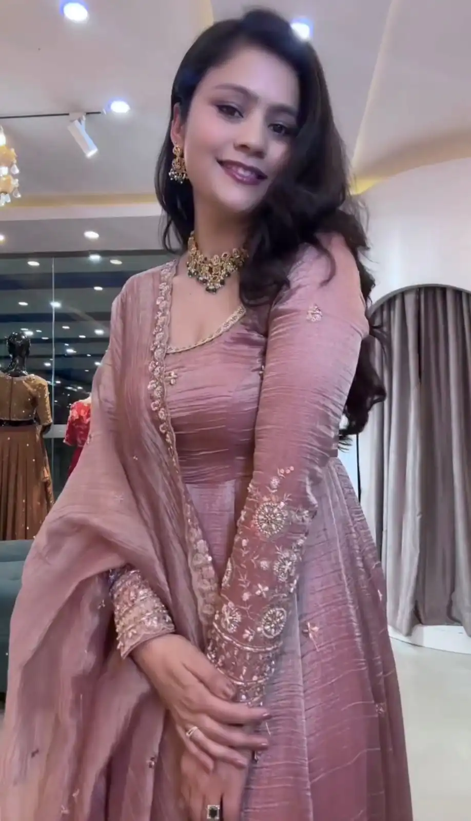 VLM 339 Onion Crunchy Silk Gown Perfect for Wedding, Party, Housewarming, Haldi, Durga Puja – . Best Price ₹2149. Delivery 4-6 Working Days. Shop now. | Bollywood Gowns, Creative Gowns, Designer Gowns, Embroidered Gowns, Gowns, Party Wear Gowns
