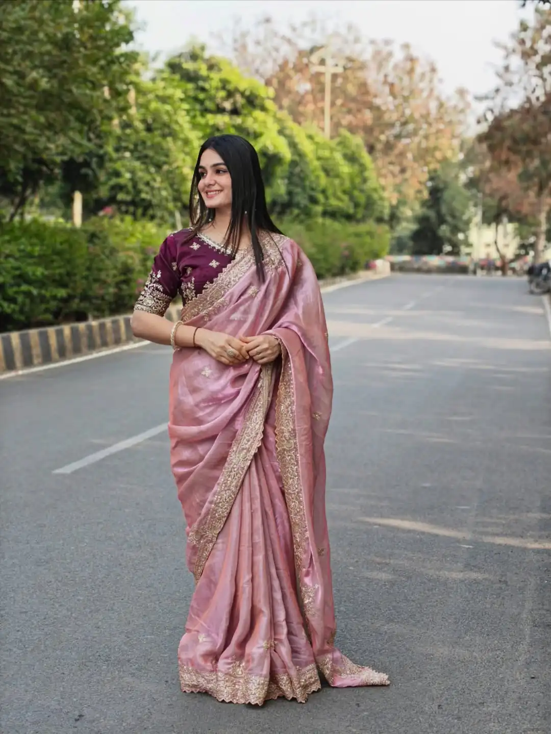 JR 666 Pink Fendy Satin Saree Perfect for Wedding, Party, Durga Puja, Raksha Bandhan, Sangeet – . Festive Deal ₹1949. Delivery 4-6 Working Days. | Bollywood Sarees, Creative Sarees, Designer Sarees, Embroidered Sarees, Ethnic Saree, Modern Digital sarees, Party Wear Sarees, Sarees